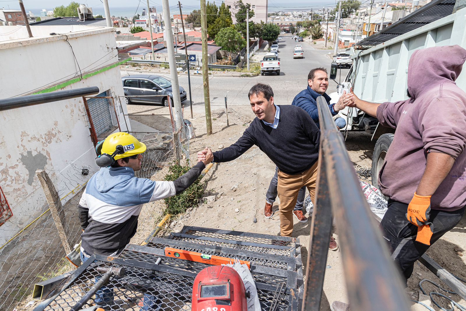 Luque destacó el avance histórico en obras en las zonas altas de Comodoro