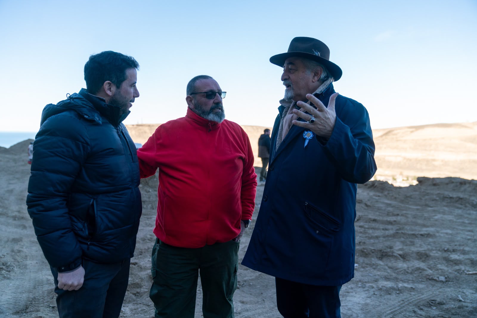 Othar supervisó el avance de las obras de estabilización en el Cerro Hermitte