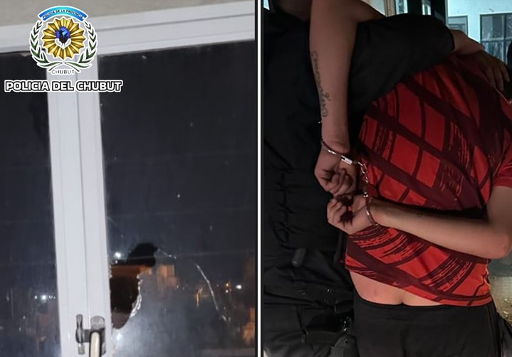 Amenazó de muerte y rompió una ventana: fue detenido a pocos metros del lugar