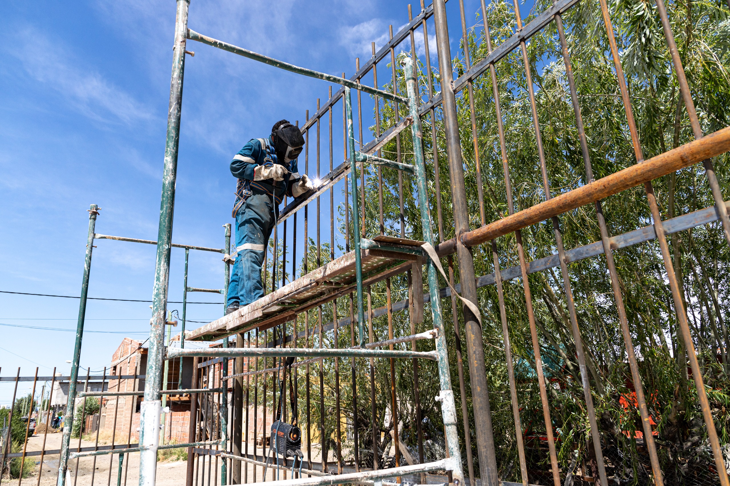 El Municipio avanza con la construcción de playones socio-deportivos en Comodoro Rivadavia