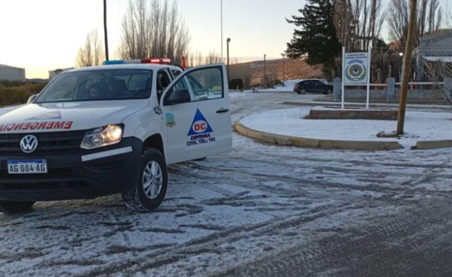Heladas intensas: Defensa Civil activó un operativo preventivo en Comodoro Rivadavia